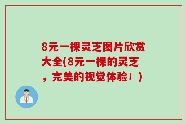 8元一棵灵芝图片欣赏大全(8元一棵的灵芝,完美的视觉体验!)-第1张图片-灵芝之家 8元一棵灵芝图片欣赏大全(8元一棵的灵芝,完美的视觉体验!)-第1张图片-灵芝之家