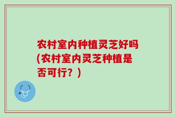 农村室内种植灵芝好吗(农村室内灵芝种植是否可行?)-第1张图片-灵芝之家 农村室内种植灵芝好吗(农村室内灵芝种植是否可行?)-第1张图片-灵芝之家