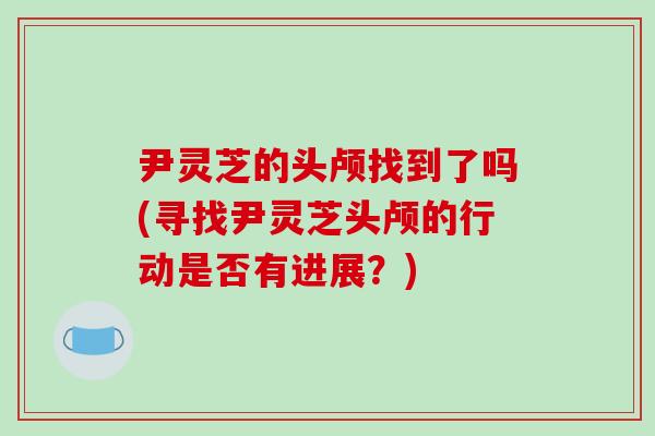 尹灵芝的头颅找到了吗(寻找尹灵芝头颅的行动是否有进展?)-第1张图片-灵芝之家 尹灵芝的头颅找到了吗(寻找尹灵芝头颅的行动是否有进展?)-第1张图片-灵芝之家