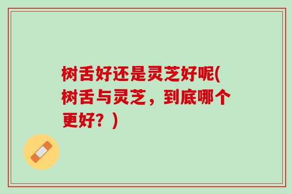 树舌好还是灵芝好呢(树舌与灵芝,到底哪个更好?)-第1张图片-灵芝之家 树舌好还是灵芝好呢(树舌与灵芝,到底哪个更好?)-第1张图片-灵芝之家