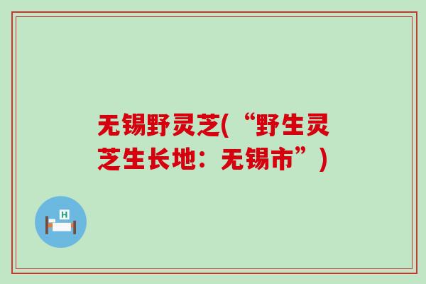 无锡野灵芝(“野生灵芝生长地:无锡市”)-第1张图片-灵芝之家 无锡野灵芝(“野生灵芝生长地:无锡市”)-第1张图片-灵芝之家