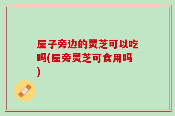 屋子旁边的灵芝可以吃吗(屋旁灵芝可食用吗)-第1张图片-灵芝之家 屋子旁边的灵芝可以吃吗(屋旁灵芝可食用吗)-第1张图片-灵芝之家