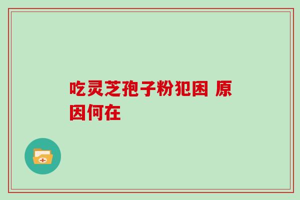 吃灵芝孢子粉犯困 原因何在-第1张图片-灵芝之家