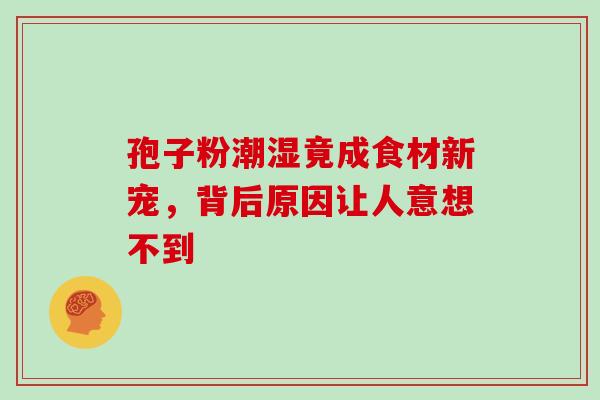 孢子粉潮湿竟成食材新宠，背后原因让人意想不到-第1张图片-灵芝之家
