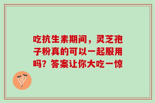 吃抗生素期间,灵芝孢子粉真的可以一起服用吗?答案让你大吃一惊-第1张图片-灵芝之家 吃抗生素期间,灵芝孢子粉真的可以一起服用吗?答案让你大吃一惊-第1张图片-灵芝之家
