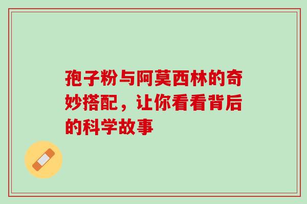 孢子粉与阿莫西林的奇妙搭配,让你看看背后的科学故事-第1张图片-灵芝之家 孢子粉与阿莫西林的奇妙搭配,让你看看背后的科学故事-第1张图片-灵芝之家