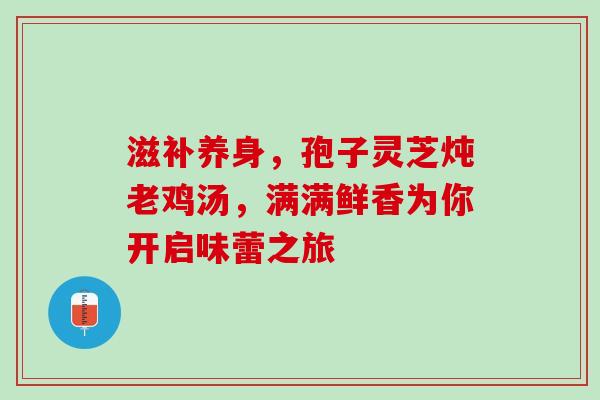 滋补养身,孢子灵芝炖老鸡汤,满满鲜香为你开启味蕾之旅-第1张图片-灵芝之家 滋补养身,孢子灵芝炖老鸡汤,满满鲜香为你开启味蕾之旅-第1张图片-灵芝之家